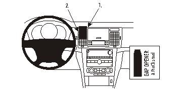 Instrumentpanel och ratten i Chevrolet Epica 07-10.