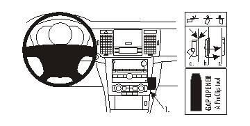Instrumentpanel med ratt och kontroller för Chevrolet Epica 07-10.