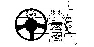 Brodit ProClip, Mini Cooper 07-16 i gruppen Billjud / Vad passar i min bil / Mini / Mini Cooper / Mini Cooper F56 2014-2024 hos BRL (240853979)