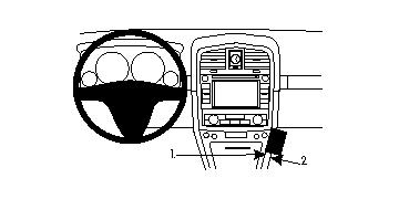 Brodit ProClip, Cadillac SRX 07-09 i gruppen Billjud / Vad passar i min bil / Cadillac / Cadillac SRX hos BRL (240854027)