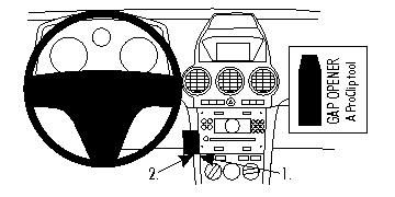 Instrumentpanel med ratt och kontroller för Opel Antara 07-15.
