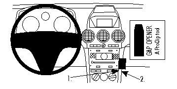 Bild av instrumentpanel med ratt och kontroller för Opel Antara 07-15.