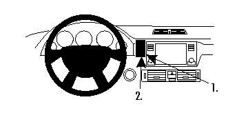 Instrumentbräda med ratt och centralkonsol för Land Rover Range Rover 02-12.