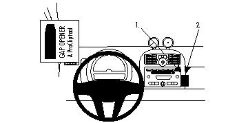 Brodit ProClip, Smart ForTwo 08-10 i gruppen Billjud / Vad passar i min bil / Smart hos BRL (240854167)