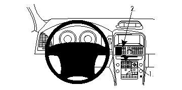 Instrumentpanel och ratten i en Volvo XC60, modell 09-15.