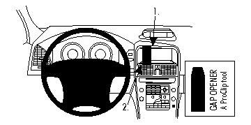 Instrumentpanel och ratt från Volvo XC60 09-13 med centrerad display.