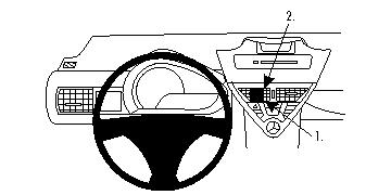 Brodit ProClip, Toyota iQ 09-19 i gruppen Billjud / Vad passar i min bil / Toyota / iQ / iQ 2009-2015 hos BRL (240854291)