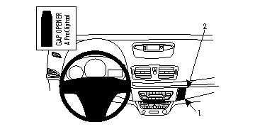 Instrumentpanel med styrning och kontroller för Renault Mégane 09-15.