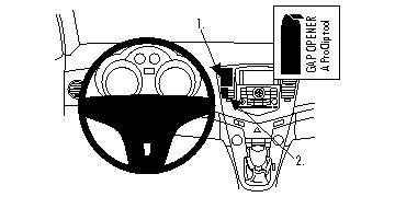 En skiss av instrumentbrädan i en Chevrolet Cruze 09-14.