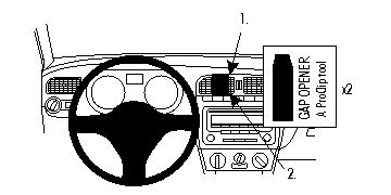 Brodit ProClip, Volkswagen Polo 10-17 i gruppen Billjud / Vad passar i min bil / Volkswagen / Polo / Polo 2010-2017 hos BRL (240854382)