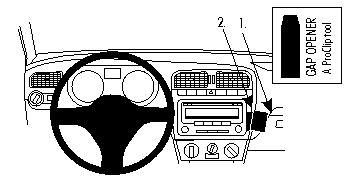 Brodit ProClip, Volkswagen Polo 10-14 i gruppen Billjud / Vad passar i min bil / Volkswagen / Polo / Polo 2010-2017 hos BRL (240854383)