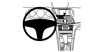 Brodit ProClip, Mercedes Benz E-Class Convertible 10-13 i gruppen Billjud / Vad passar i min bil / Mercedes / E-klass / E-klass 2010-2016 W212 hos BRL (240854459)