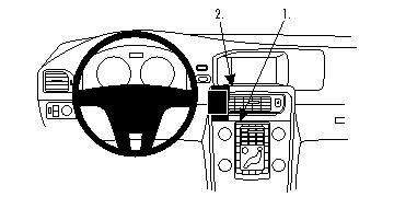 Instrumentbräda med ratt och kontroller för Volvo S60 11-15.