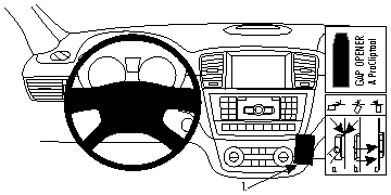 Brodit ProClip, Mercedes Benz GL-Class 13-19 i gruppen Billjud / Vad passar i min bil / Mercedes / GL hos BRL (240854709)
