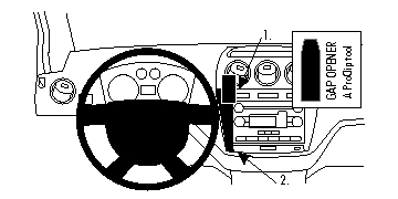 Brodit ProClip, Ford Transit Connect 12-13 i gruppen Billjud / Vad passar i min bil / Ford / Transit Connect / Transit Connect 2002-2013 hos BRL (240854743)