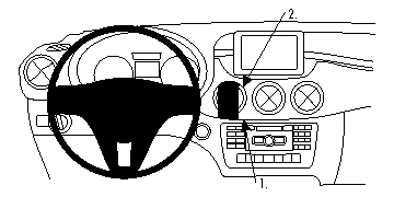 Brodit ProClip, Mercedes Benz B-Class 12-18 i gruppen Billjud / Vad passar i min bil / Mercedes / B-klass hos BRL (240854749)