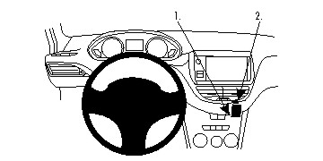 Brodit ProClip, Peugeot 2008/208 12-19 i gruppen Billjud / Vad passar i min bil / Peugeot / Peugeot 2008 / Peugeot 2008 2013-2019 hos BRL (240854764)