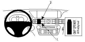 ProClip Monteringsbygel Lexus GS Serie 13-15, Centrerad i gruppen Billjud / Vad passar i min bil / Lexus hos BRL Electronics (240854776)