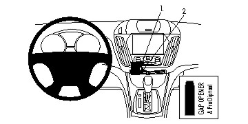 Brodit ProClip, Ford Kuga 17-19 i gruppen Billjud / Vad passar i min bil / Ford / Kuga / Kuga 2013-2019 hos BRL (240854795)