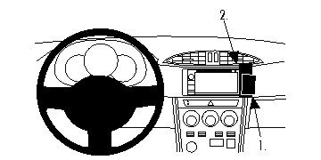 ProClip Monteringsbygel Subaru BRZ 12-15, Vinklad, Hög i gruppen Billjud / Vad passar i min bil / Subaru hos BRL Electronics (240854812)