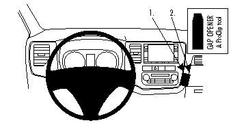 Brodit ProClip, Mitsubishi Outlander 13-21 i gruppen Billjud / Vad passar i min bil / Mitsubishi / Outlander / Outlander 2013-2021 hos BRL (240854817)