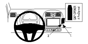 Brodit ProClip, Smart ForTwo 11-14 i gruppen Billjud / Vad passar i min bil / Smart hos BRL (240854827)