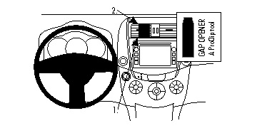 Brodit ProClip, Toyota RAV 4 11-12 i gruppen Billjud / Vad passar i min bil / Toyota / RAV4 / RAV4 2006-2012 hos BRL (240854853)