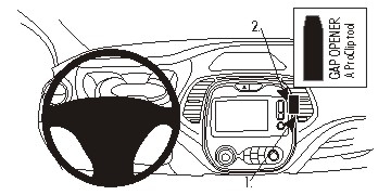 Brodit ProClip, Renault Captur 14-17 i gruppen Billjud / Vad passar i min bil / Renault / Captur / Captur 2013-2019 hos BRL (240854942)