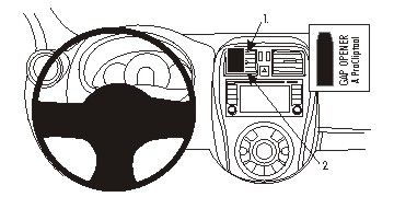 ProClip Monteringsbygel Nissan Micra 14-15, Centrerad i gruppen Billjud / Vad passar i min bil / Nissan / Micra / Micra K13 2010-2017 hos BRL Electronics (240854944)