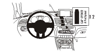 Brodit ProClip, Audi Q3 12-18 i gruppen Billjud / Vad passar i min bil / Audi / Audi Q3 / Audi Q3 2011-2018 hos BRL (240854950)