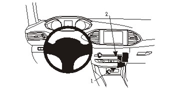 Brodit ProClip, Peugeot 308 14-21 i gruppen Billjud / Vad passar i min bil / Peugeot / Peugeot 308 / Peugeot 308 2014-2021 hos BRL (240854952)