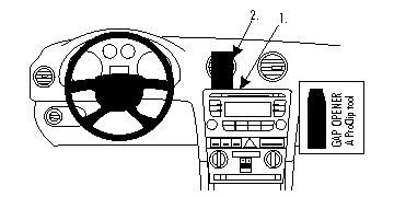 ProClip Monteringsbygel Audi A3 07-12 i gruppen Billjud / Vad passar i min bil / Audi / Audi A3 / Audi A3 2004-2013 hos BRL Electronics (240A30712)