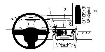 ProClip Monteringsbøyle Audi A4 08-15 i gruppen Billyd / Hva passer i min bil  / Audi / Audi A4 / Audi A4 2009-2016 / Blåtand/AUX/Övrigt hos BRL Electronics (240A40815)