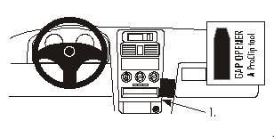 Monteringsbygel för Opel Astra med illustrationsdetaljer för installation.