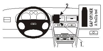 ProClip Monteringsbygel Audi A6 98-03 i gruppen Billjud / Vad passar i min bil / Audi / Audi A6 / Audi A6 1998-2004 hos BRL Electronics (240AUA698PROCLIP)