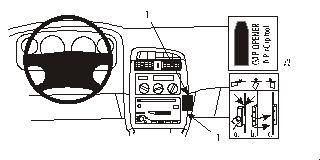 ProClip Monteringsbygel Toyota Avensis 98-02 i gruppen Billjud / Vad passar i min bil / Toyota / Avensis / Avensis 1997-2003 hos BRL Electronics (240AVENS98PROCL)