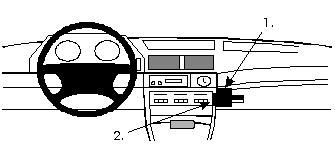 ProClip Monteringsbygel BMW 730-750 E32 87-93 i gruppen Billjud / Vad passar i min bil / BMW / BMW 7 serie / BMW E32 1986-1994 hos BRL Electronics (240BMW73087PROC)