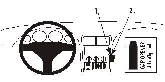 ProClip Monteringsbøyle BMW Z3 96-02 i gruppen Billyd / Hva passer i min bil  / BMW / BMW Z3 / BMW Z3 1996-2002 hos BRL Electronics (240BMWZ396PROC)