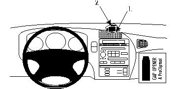 ProClip monteringsbygel Saab 9-5 98-10 i gruppen Billyd / Hva passer i min bil  / SAAB / 9-5 / 9-5 OG 1997-2005 / Övrigt 9-5 OG 1997-2005 hos BRL Electronics (240BR213449)