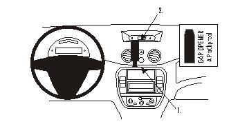 ProClip Monteringsbygel Citroen C2/C3 06-09 i gruppen Billjud / Vad passar i min bil / Citroën / C3 hos BRL Electronics (240CITC2C306PROC)