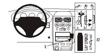 ProClip Monteringsbygel Daihatsu Sirion 02-06 i gruppen Billjud / Vad passar i min bil / Daihatsu hos BRL Electronics (240DAISIR02PROC)