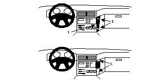 ProClip Monteringsbøyle BMW 518-540/M5 E34 i gruppen Billyd / Hva passer i min bil  / BMW / BMW 5 serie / BMW E34 1988-1995 / Övrigt E34 1988-1995 hos BRL Electronics (240E34PROCLIP)