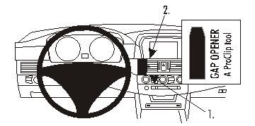 ProClip Monteringsbøyle BMW 520-545/M5 E60, E61 04-10 i gruppen Billyd / Hva passer i min bil  / BMW / BMW 5 serie / BMW E60/E61 2004-2011 / Övrigt E60/E61 2004-2011 hos BRL Electronics (240E601PROCLIP)