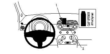 ProClip Monteringsbygel Fiat 500 07-15 i gruppen Billjud / Vad passar i min bil / Fiat / 500 hos BRL Electronics (240FIA50007PROC)