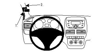 ProClip Monteringsbygel Fiat Doblo 10-14 i gruppen Billjud / Vad passar i min bil / Fiat / Doblo / Doblo 2010-2022 hos BRL Electronics (240FIADOB10PROC)