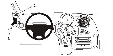 ProClip Monteringsbygel Fiat Multipla 99-09 i gruppen Billjud / Vad passar i min bil / Fiat / Multipla hos BRL Electronics (240FIAMUL99PROC)