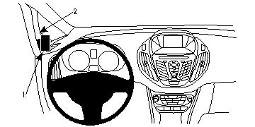 ProClip Monteringsbygel Ford B-Max 13-15 i gruppen Billjud / Vad passar i min bil / Ford / B-max / B-max 2012- hos BRL Electronics (240FORBMA13PROC)