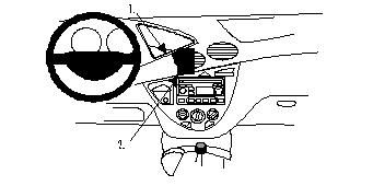 ProClip Monteringsbygel Ford Focus 99-04 i gruppen Billjud / Vad passar i min bil / Ford / Focus / Focus 1998-2004 hos BRL Electronics (240FORDFOC99PROC)