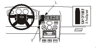 ProClip Monteringsbygel Ford Mondeo 01-07 i gruppen Billjud / Vad passar i min bil / Ford / Mondeo / Mondeo 2001-2003 hos BRL Electronics (240FORDMON01PROC)