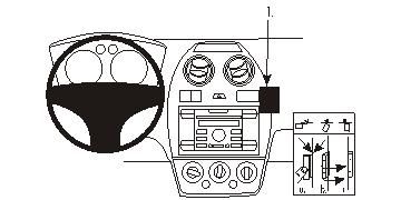 ProClip Monteringsbøyle Ford Fiesta 06-08 i gruppen Billyd / Hva passer i min bil  / Ford / Fiesta / Fiesta 2005-2008 hos BRL Electronics (240FORFIE06PROC)